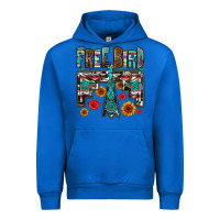 Cobalt western free bird Urban Hoodie - OliviaCreatesArt