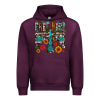 Mauve Wine western free bird Urban Hoodie - OliviaCreatesArt