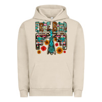 Pigment French Oak western free bird Urban Hoodie - OliviaCreatesArt