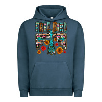 Pigment Midnight Navy western free bird Urban Hoodie - OliviaCreatesArt