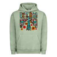 Pigment Oil Green western free bird Urban Hoodie - OliviaCreatesArt