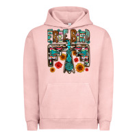 Pigment Salmon western free bird Urban Hoodie - OliviaCreatesArt