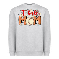 Heather Grey t ball mom Heavyweight Sweatshirt - MaliasSmallBusiness