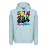 Blue Mist Autism Awareness crusher Premium Hoodie - NancyCooperArtShop