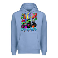 Colony Blue Autism Awareness crusher Premium Hoodie - NancyCooperArtShop