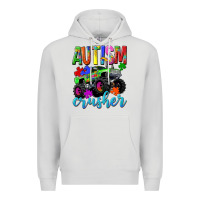 Dove Grey Autism Awareness crusher Premium Hoodie - NancyCooperArtShop