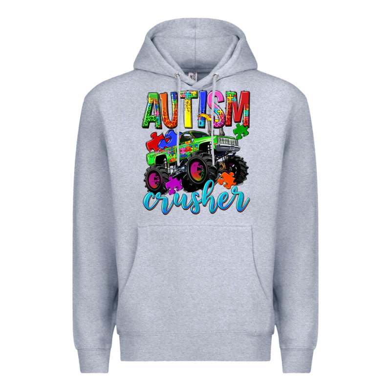 Autism Awareness Crusher Premium Hoodie by NancyCooperArtShop | Teevron