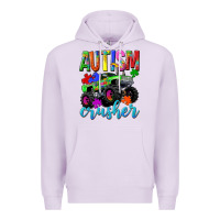 Lilac Autism Awareness crusher Premium Hoodie - NancyCooperArtShop
