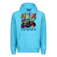 Ocean Blue Autism Awareness crusher Premium Hoodie - NancyCooperArtShop