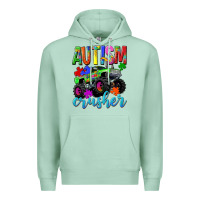 Seafoam Autism Awareness crusher Premium Hoodie - NancyCooperArtShop
