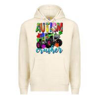 Tofu Autism Awareness crusher Premium Hoodie - NancyCooperArtShop