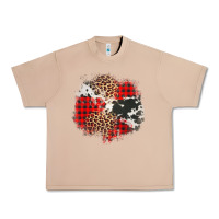Burro leopard cowhide Christmas plaid patches Urban Heavy Tee - Jasminsmagicworld