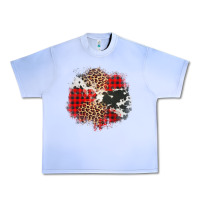 Grape Ice leopard cowhide Christmas plaid patches Urban Heavy Tee - Jasminsmagicworld
