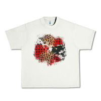 Pistachio leopard cowhide Christmas plaid patches Urban Heavy Tee - Jasminsmagicworld