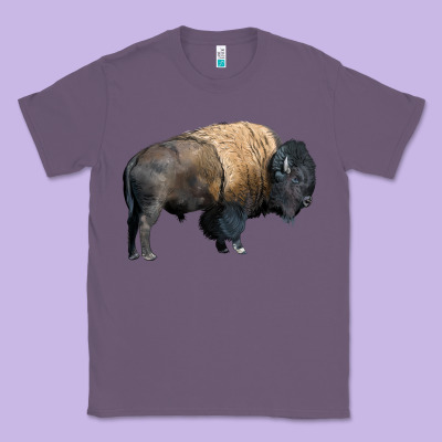 Bison Buffalo Classic Tee Designed By Lillyallendesigns