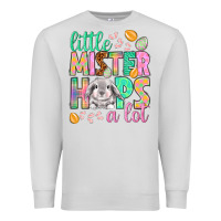 Dove Grey little mister hops a lot Premium Sweatshirt - NancyCooperArtShop