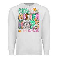 Oatmeal Heather little mister hops a lot Premium Sweatshirt - NancyCooperArtShop