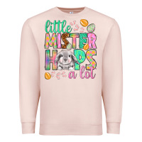 Pale Pink little mister hops a lot Premium Sweatshirt - NancyCooperArtShop