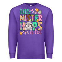 Purple little mister hops a lot Premium Sweatshirt - NancyCooperArtShop