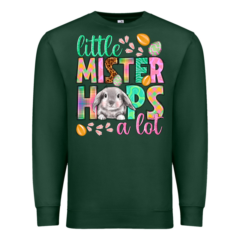 Little Mister Hops A Lot Premium Sweatshirt by NancyCooperArtShop | Teevron