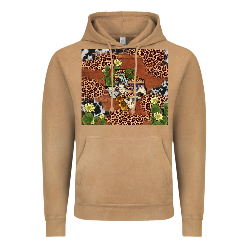 Texas Cactus Vintage Hoodie by AdoDesignShop | Teevron