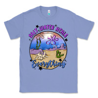 Colony Blue salt water heals everything Classic Tee - MaliasSmallBusiness