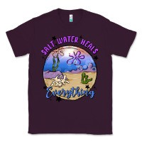 Plum salt water heals everything Classic Tee - MaliasSmallBusiness