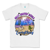 White salt water heals everything Classic Tee - MaliasSmallBusiness