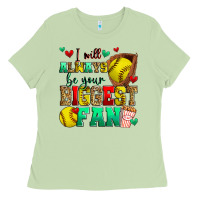 Matcha i will always be your biggest fan softball Ladies Tee - Zillion Design Studio