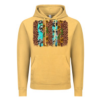 Vintage Mustard sunflower cactus leopard brushstroke Vintage Hoodie - AdoDesignShop