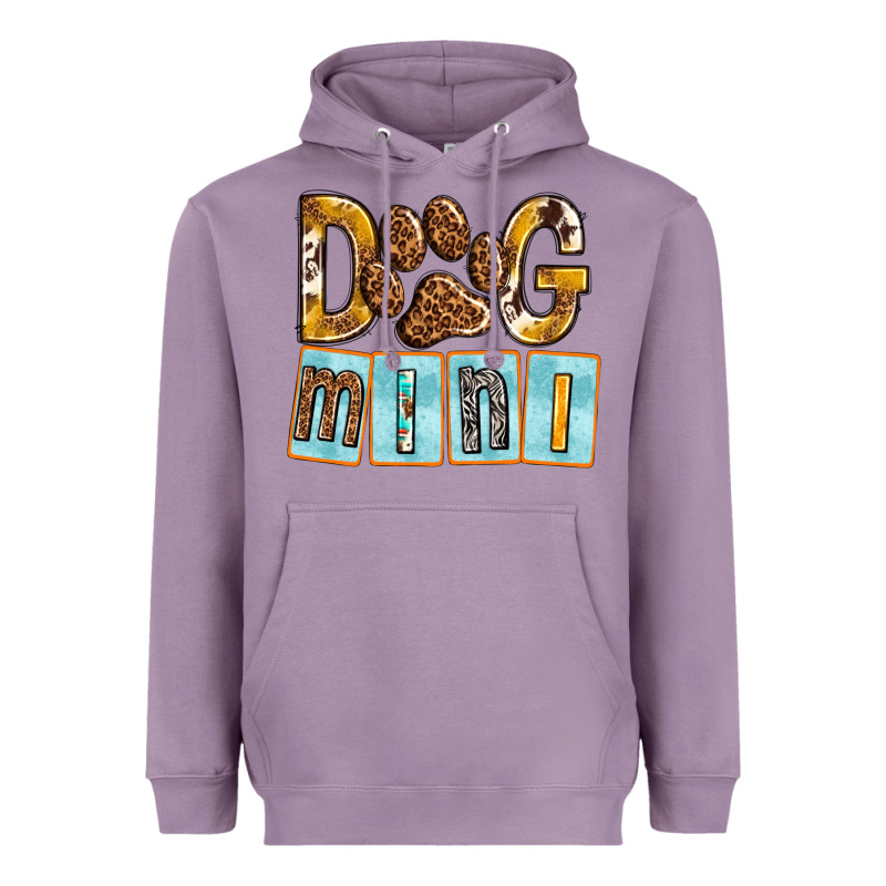 Dog Mini With Paw Heavyweight Hoodie by texasbilliewilder | Teevron