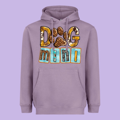 Dog Mini With Paw Heavyweight Hoodie Designed By Texasbilliewilder