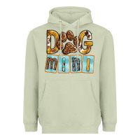 Matcha Dog Mini with Paw Heavyweight Hoodie - texasbilliewilder