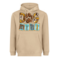 Mushroom Dog Mini with Paw Heavyweight Hoodie - texasbilliewilder