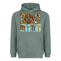 Sage Dog Mini with Paw Heavyweight Hoodie - texasbilliewilder