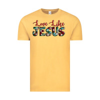 Vintage Mustard love like jesus Vintage Tee - AdoDesignShop