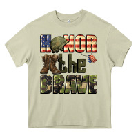 Mossy Honor the brave 4th of july Heavy Core Tee - CowGirlArtShop