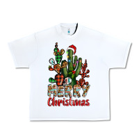 White merry christmas cactus western Urban Heavy Tee - BarkalooDesign