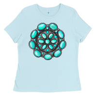 Baby Blue gemstone jewelry Ladies Tee - RanaPortraitStore