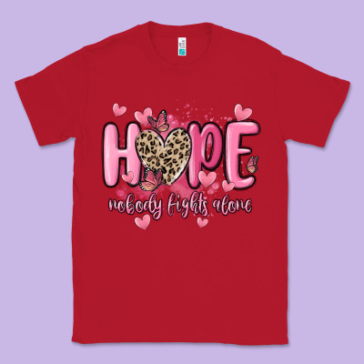Hope Nobody Fights Alone Classic Tee Designed By Maliassmallbusiness