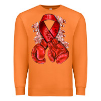 Carrot Red ribbon with boxing gloves Premium Sweatshirt - NancyCooperArtShop