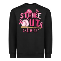 Black strike out cancer baseball Heavyweight Sweatshirt - MaliasSmallBusiness