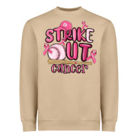 Mushroom strike out cancer baseball Heavyweight Sweatshirt - MaliasSmallBusiness
