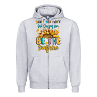 Heather Grey when you dont find the sunshine be the sunshine Zipper Hoodie - LillyAllenDesigns