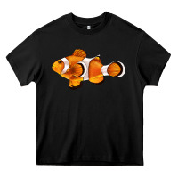Black clown fish side Heavy Core Tee - BarkalooDesign