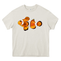 Cream clown fish side Heavy Core Tee - BarkalooDesign