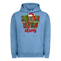 Pigment Pebble Blue christmas jelly bean claus Urban Hoodie - FaDigitalArtStudio