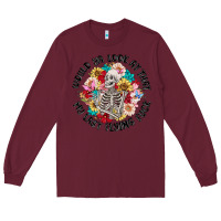 Burgundy would ya look at that my last flying fuck Long Sleeve Tee - MaliasSmallBusiness