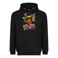 Black August Girl Afro Woman Summer Heavyweight Hoodie - texasbilliewilder