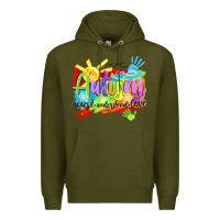 Army Green Autism accept understand love Premium Hoodie - NancyCooperArtShop